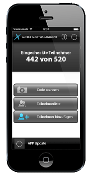 T2U Teilnehmer-Management Checkin APP